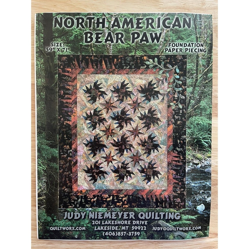North American Bear Paw Pattern‎ with Foundation Papers by Judy Niemeyer